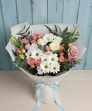 Букет цветов из:  Розы, Лизиантусы и Хризантемы в Сунже Республики Ингушетия