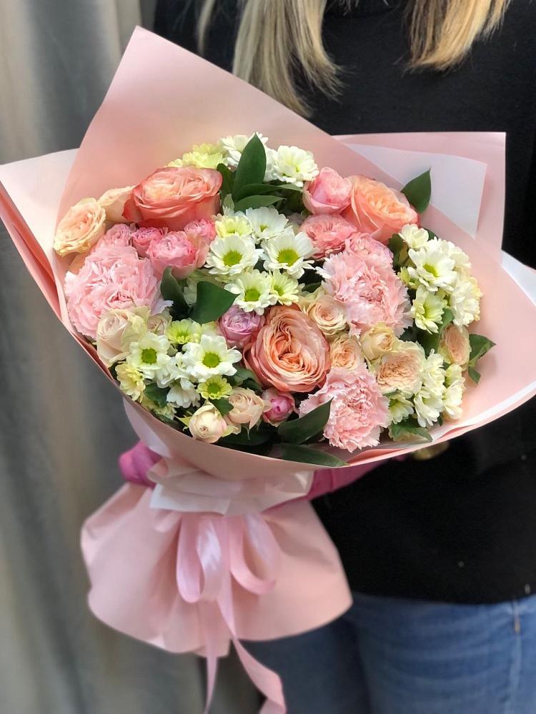 Букет цветов из: Гвоздики, Розы и Хризантемы в Сунже Республики Ингушетия