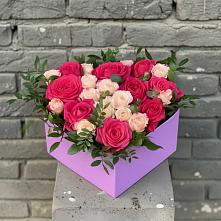 Цветочная композиция из Розы в коробке в Сунже Республики Ингушетия