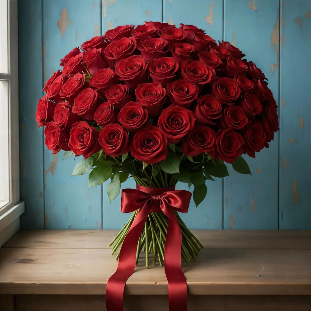 Букет Красные розы Блэк Меджик в Сунже Республики Ингушетия