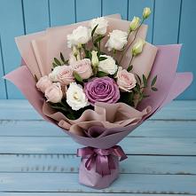 Букет цветов из:  Розы и Лизиантусы в Сунже Республики Ингушетия