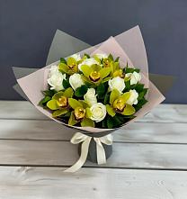 Букет цветов из:  Орхидеи и Розы #REPLACE_PRED# Сунже Республики Ингушетия