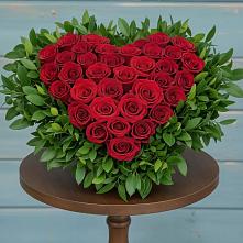 Цветочная композиция из Розы в виде сердца в Сунже Республики Ингушетия