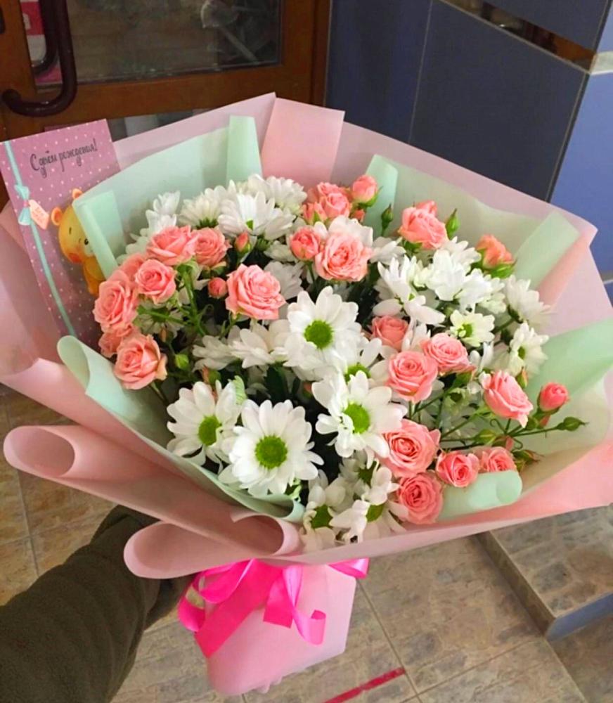 Букет цветов из: Розы и Хризантемы в Сунже Республики Ингушетия