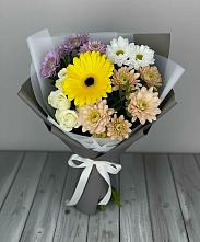 Букет цветов из:  Розы, Герберы и Хризантемы в Сунже Республики Ингушетия