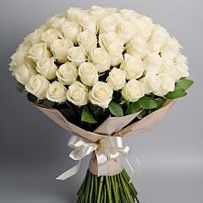 Букет 101 беля роза Белоснежка в Сунже Республики Ингушетия