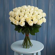 Букет 51 Белая роза Эдлесс Лав в Сунже Республики Ингушетия