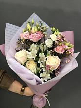 Букет цветов из:  Альстромерии, Розы и Лизиантусы #REPLACE_PRED# Сунже Республики Ингушетия
