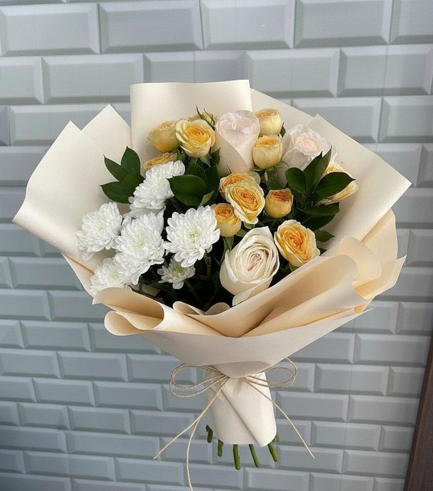 Букет цветов из: Розы и Хризантемы в Сунже Республики Ингушетия