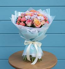 Букет цветов из:  Хризантемы и Розы #REPLACE_PRED# Сунже Республики Ингушетия