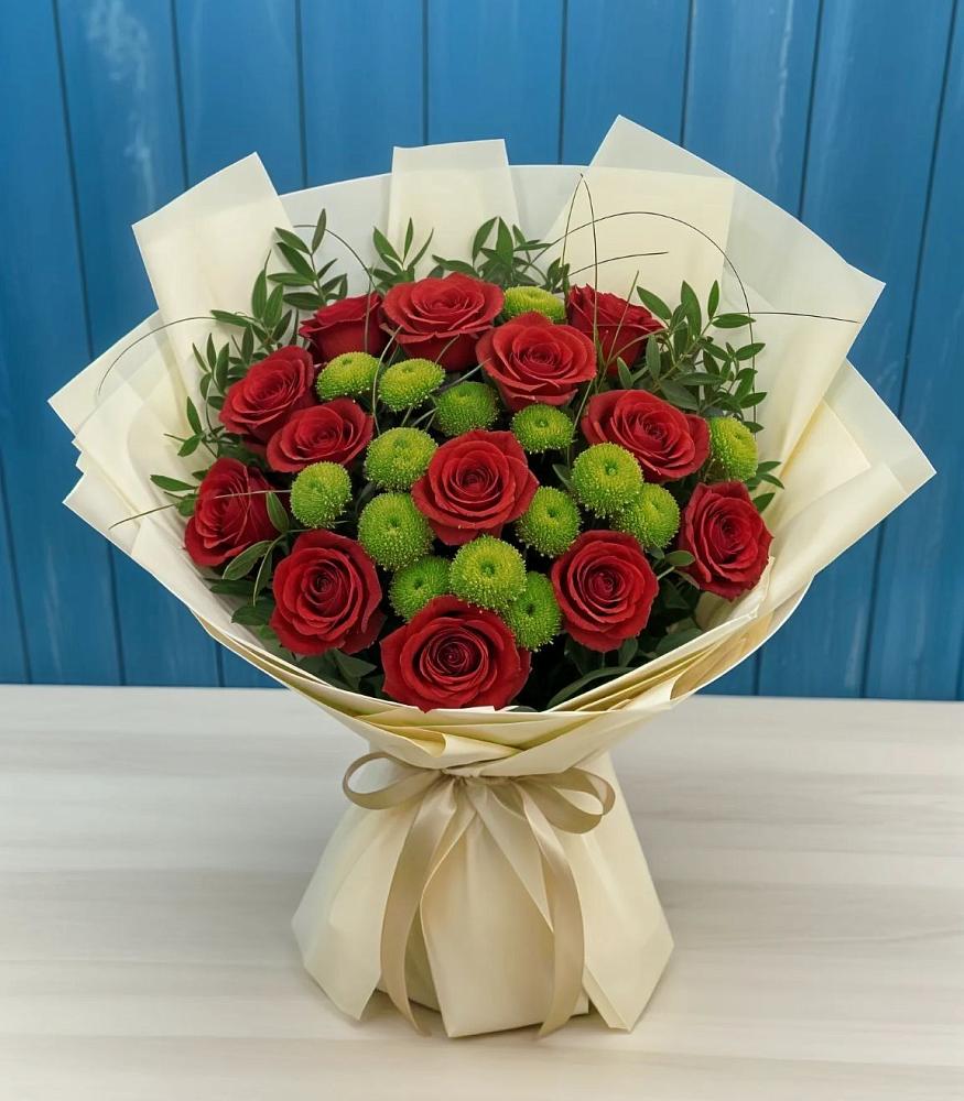 Букет цветов из: Розы и Хризантемы в Сунже Республики Ингушетия