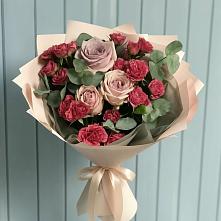 Букет цветов из:  Гвоздики и Розы #REPLACE_PRED# Сунже Республики Ингушетия