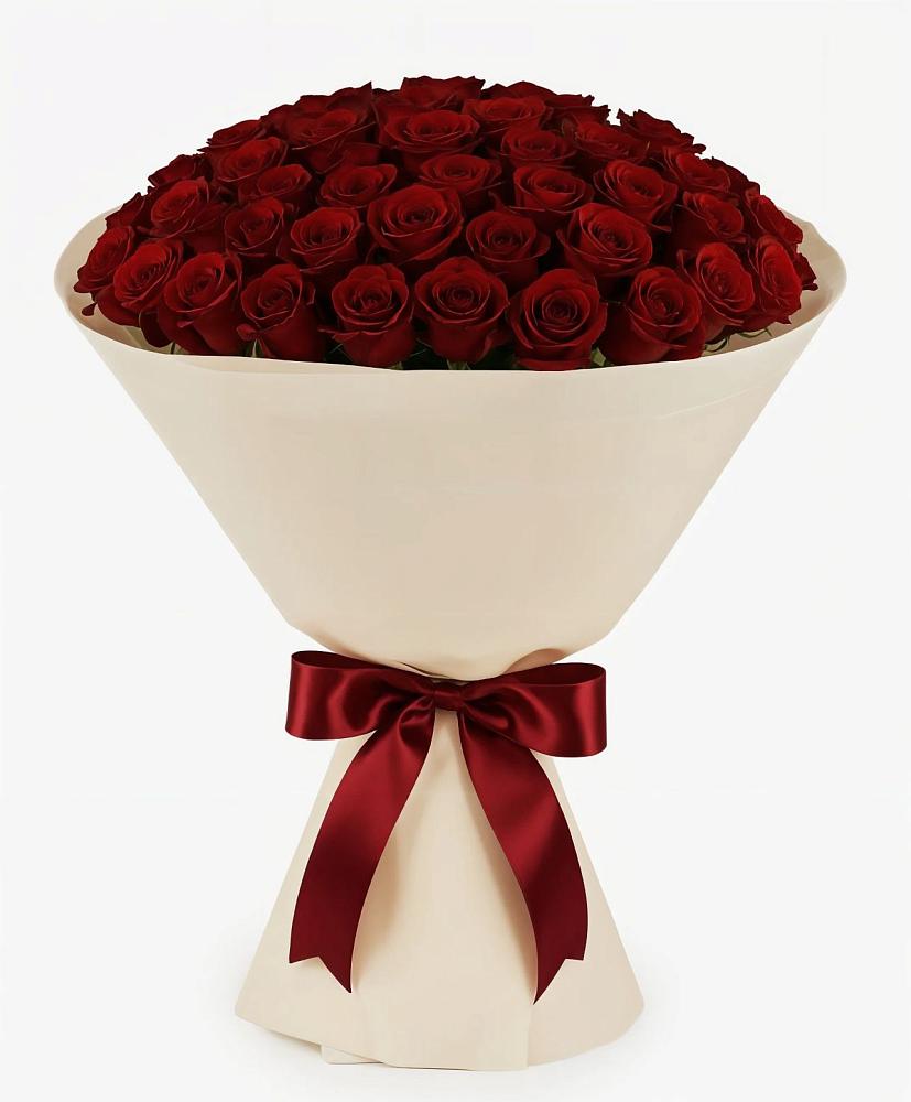 Букет 101 Бордовая роза Блэк Бакарра в Сунже Республики Ингушетия