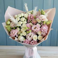 Букет цветов из:  Альстромерии и Розы в Сунже Республики Ингушетия